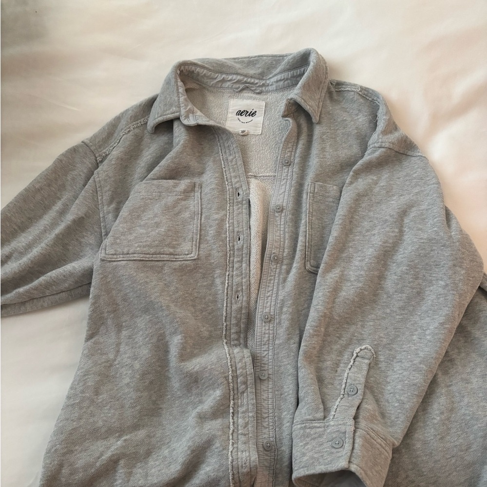 Aerie Light Gray Knit Top